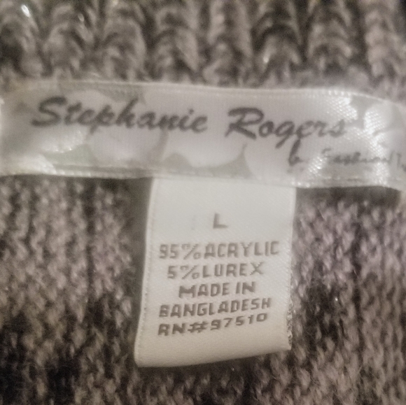 Sparkly Knit Kimono-Sleeve Cardigan - Picture 5 of 5